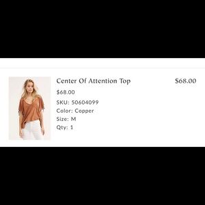 Free People Center Of Attention Top